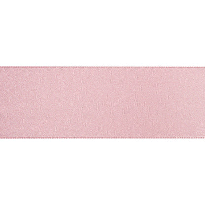 1.5" Pink Double Face French Satin Ribbon Folded
