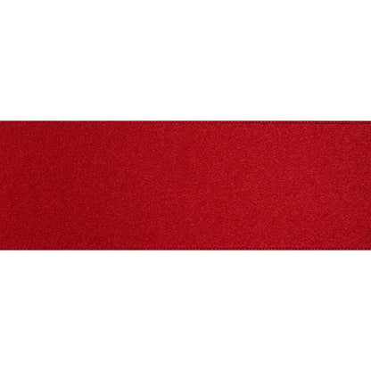 1.5" Wine Double Face French Satin Ribbon Folded