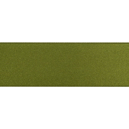 1.5" Green Double Face French Satin Ribbon Folded