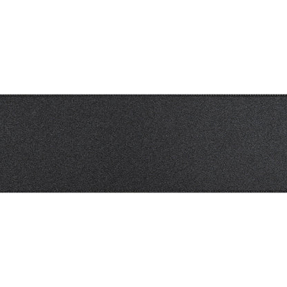 1.5" Matte Black Double Face French Satin Ribbon Folded