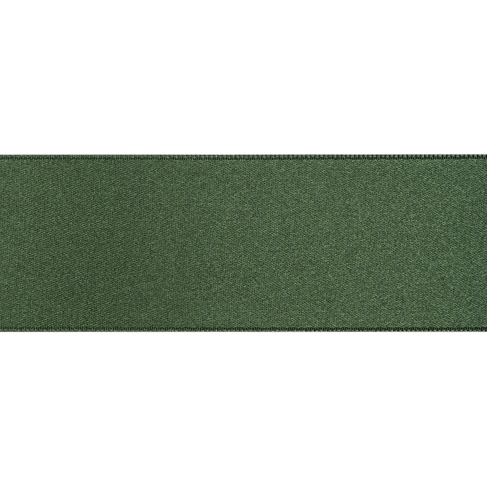 1.5" Hunter Double Face French Satin Ribbon Folded
