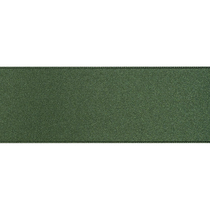 1.5" Hunter Double Face French Satin Ribbon Folded