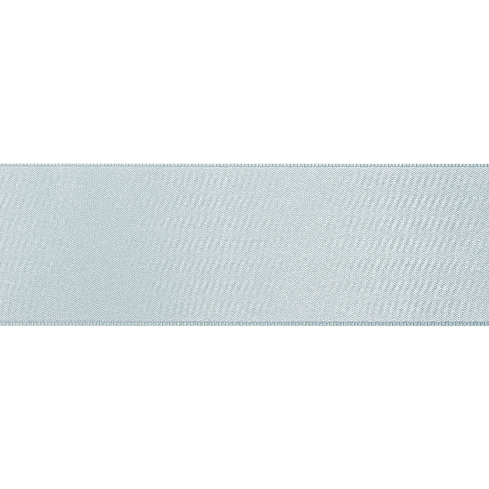1.5" Pale Blue Double Face French Satin Ribbon Folded