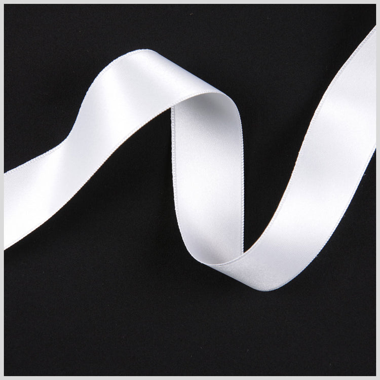 template--26688905969737__main-White Double Face French Satin Ribbon - 0.98