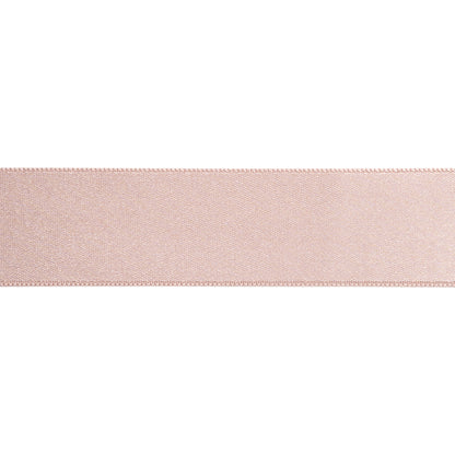Dusty Rose Double Face French Satin Ribbon - 1" Folded