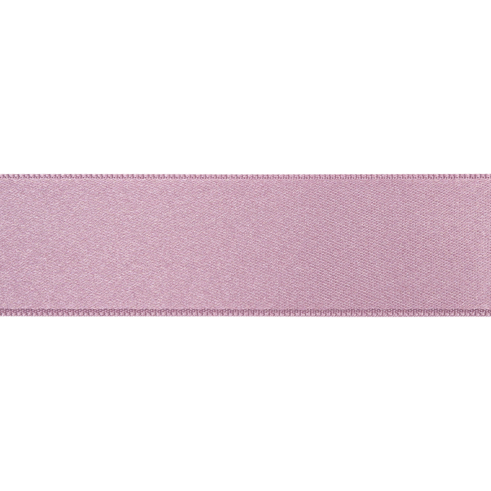Mauve Double Face French Satin Ribbon - 1" Folded
