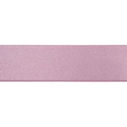 Mauve Double Face French Satin Ribbon - 1" Folded