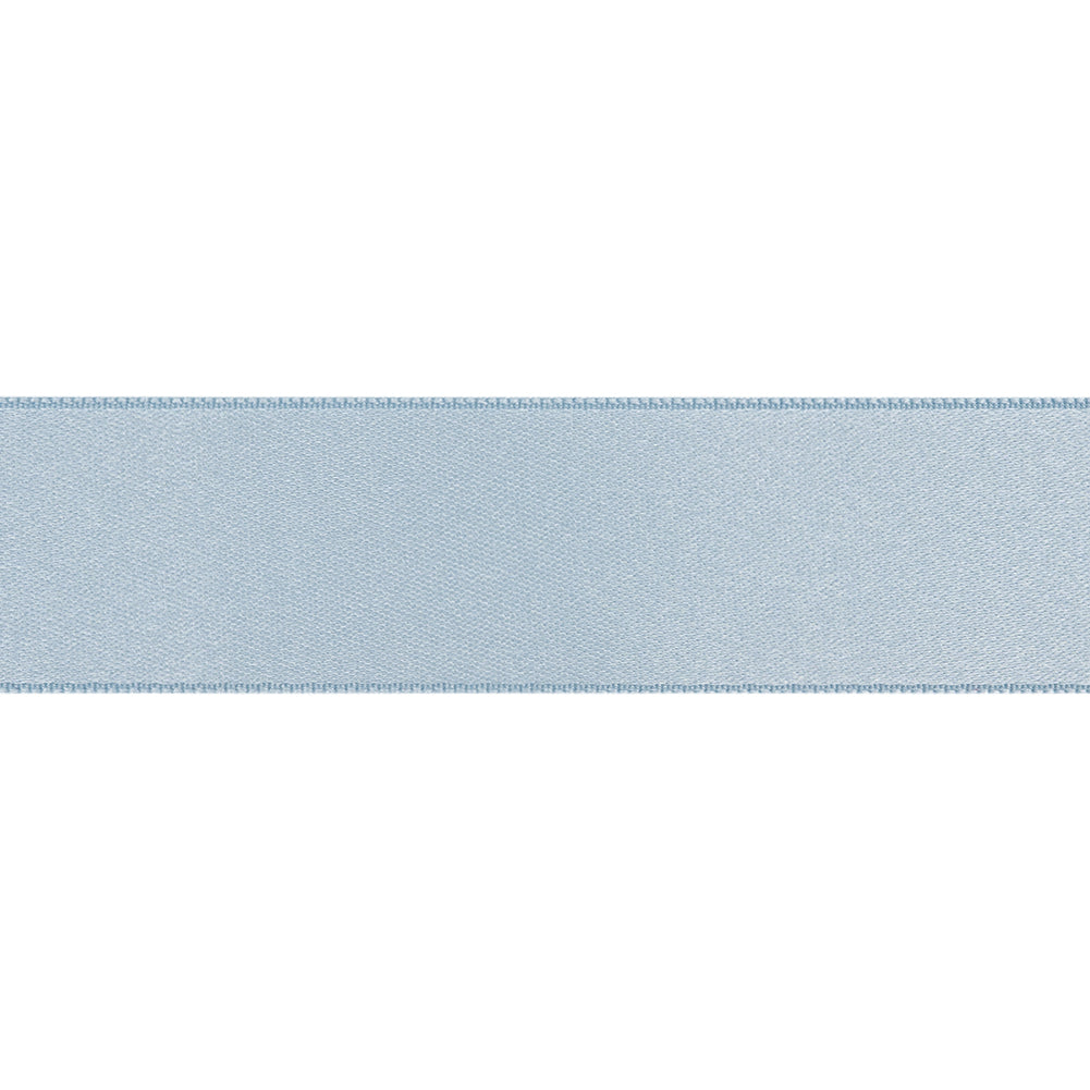 Light Blue Double Face French Satin Ribbon - 1" Folded