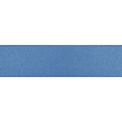 French Blue Double Face French Satin Ribbon - 1" Folded