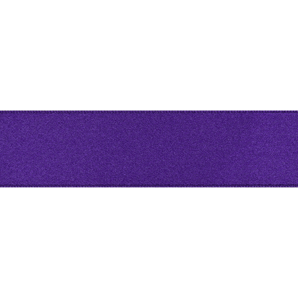 Purple Double Face French Satin Ribbon - 1" Folded