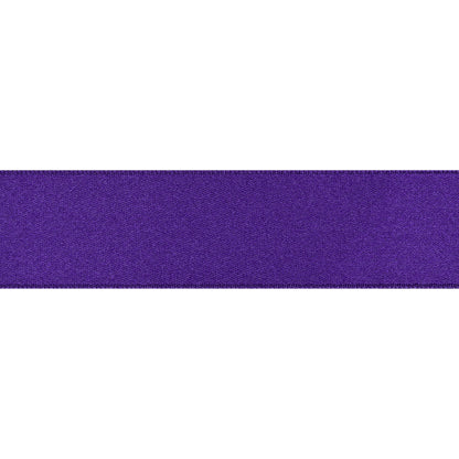 Purple Double Face French Satin Ribbon - 1" Folded