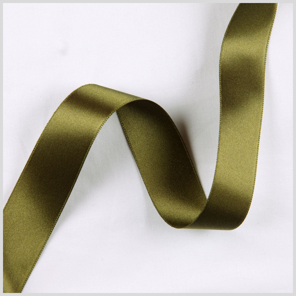 3/8" Sage Double Face French Satin Ribbon