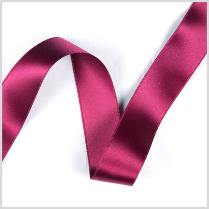3/8" Fuchsia Double Face French Satin Ribbon