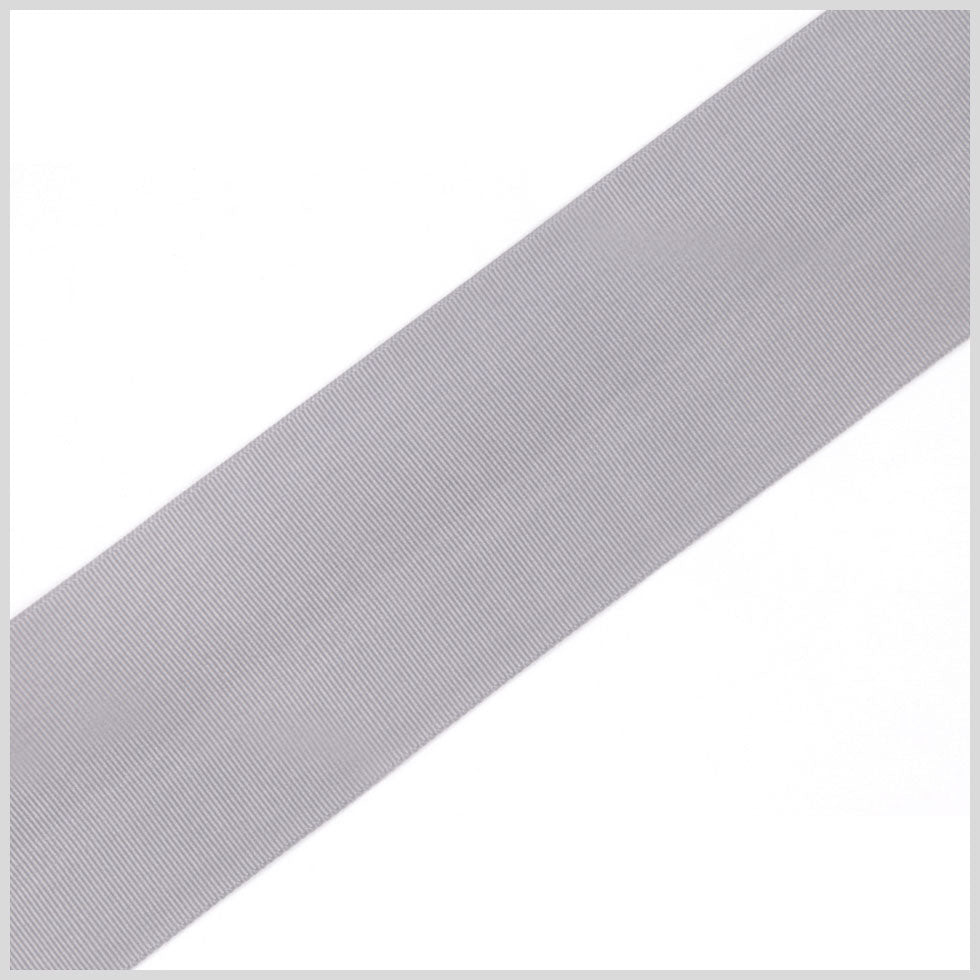 Gray Solid Grosgrain Ribbon