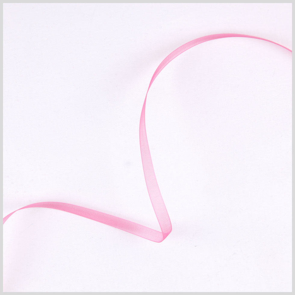 Shocking Pink Organza Ribbon