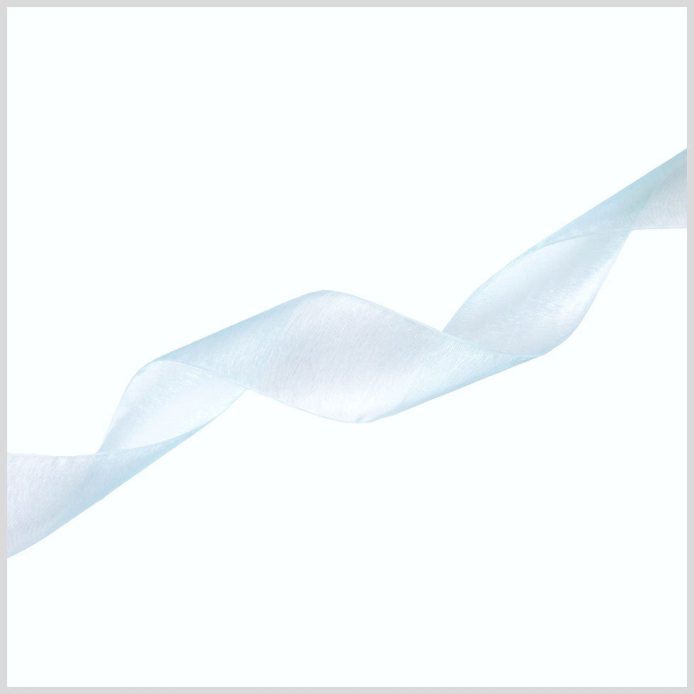 1/4" Light Blue Organza Ribbon