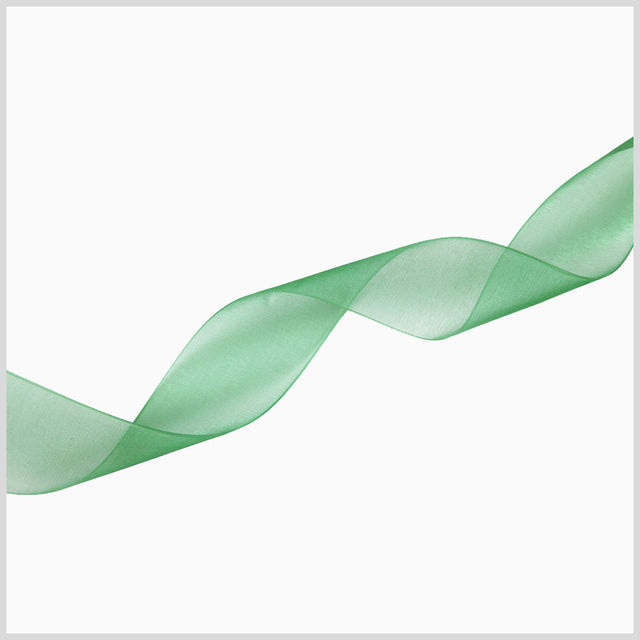 1/4" Forest Organza Ribbon