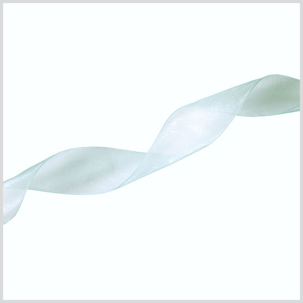 1.5 Aqua Organza Ribbon