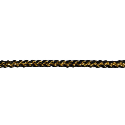 Black Gold Metallic Braid Detail