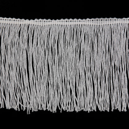 6 Silver Metallic Fringe