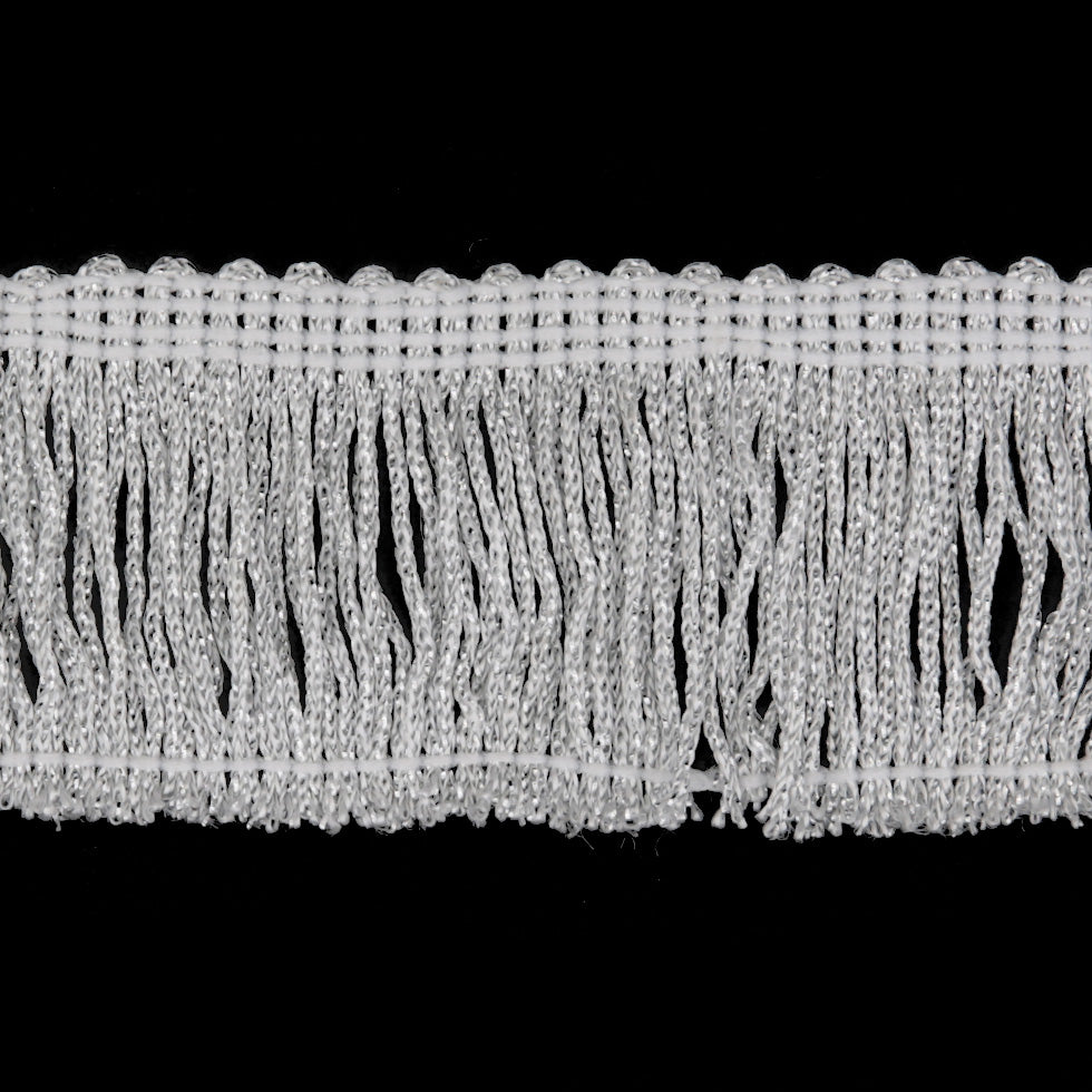 2" Silver Metallic Fringe