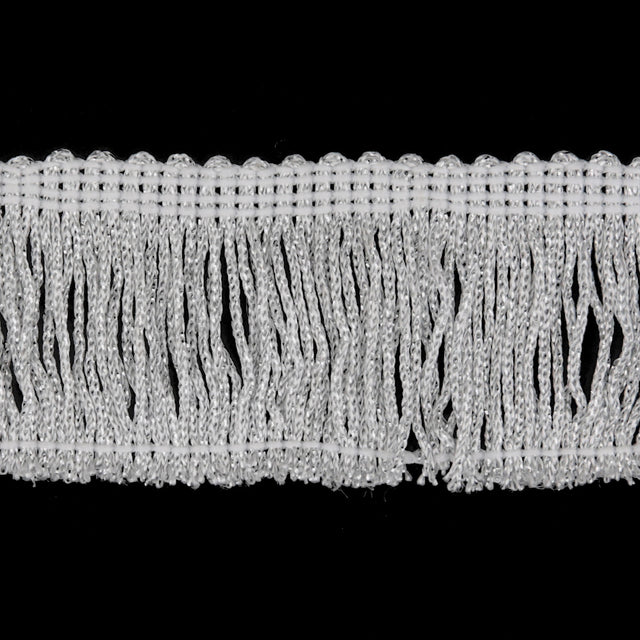 2" Silver Metallic Fringe