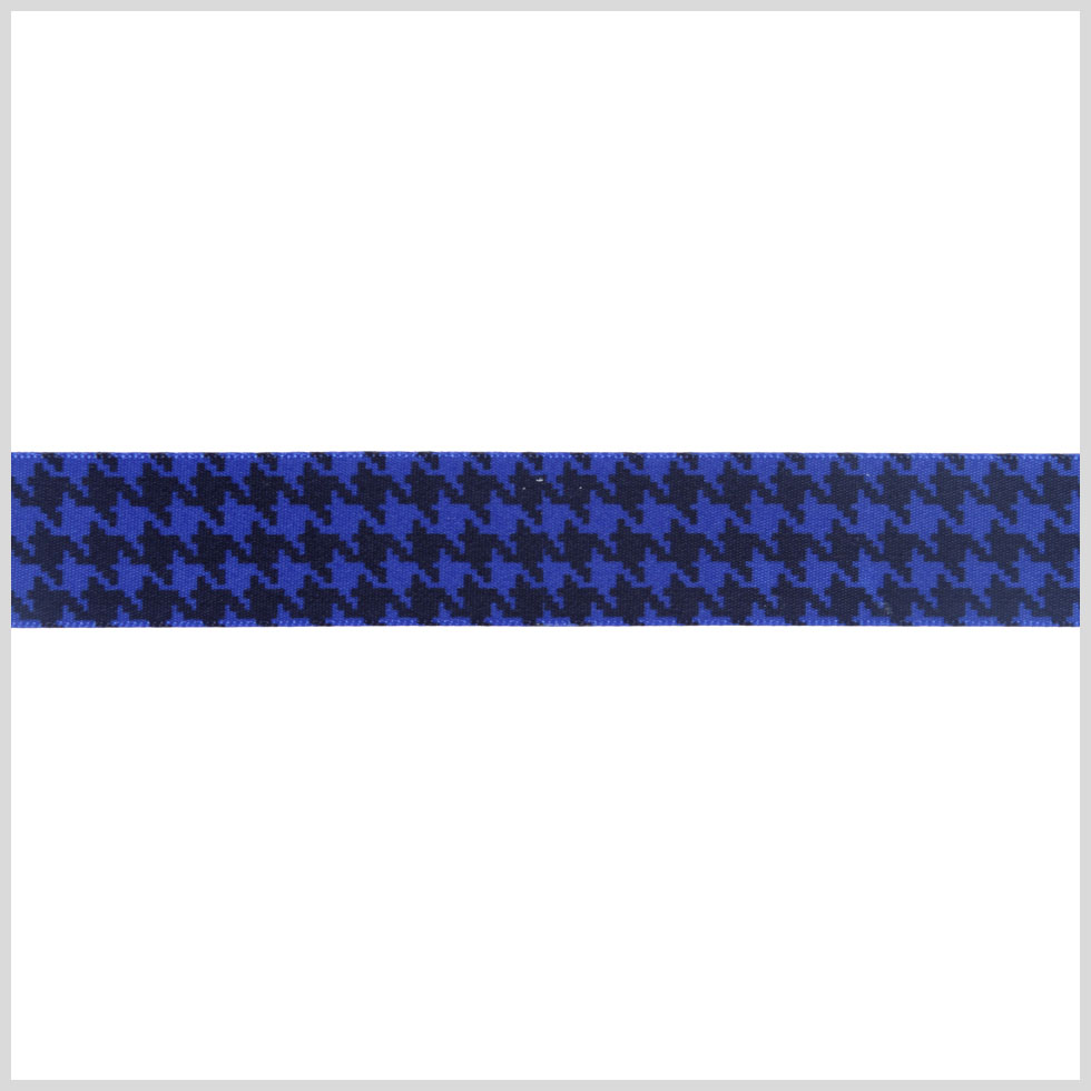 7/8 Royal Printed Satin Ribbon