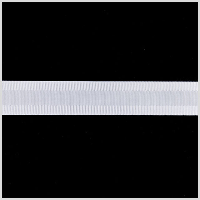 5/8 White Satin Grosgrain Ribbon