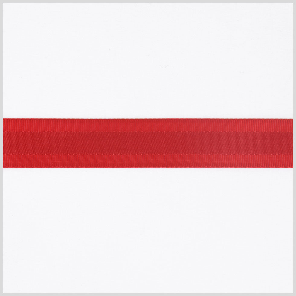 7/8 Red Satin Grosgrain Ribbon
