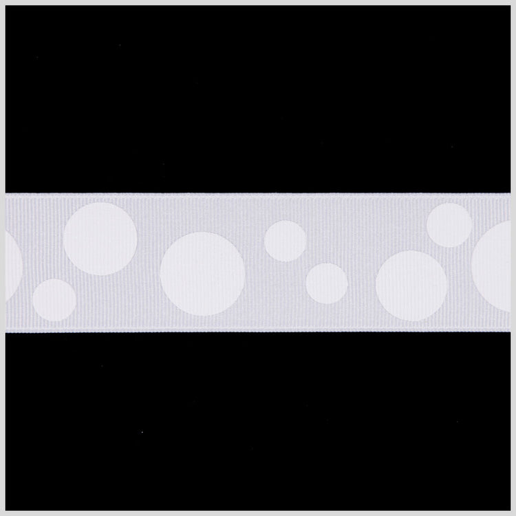 template--26688905969737__main-1.5" Millennium Silver Polka Dot Grosgrain Ribbon