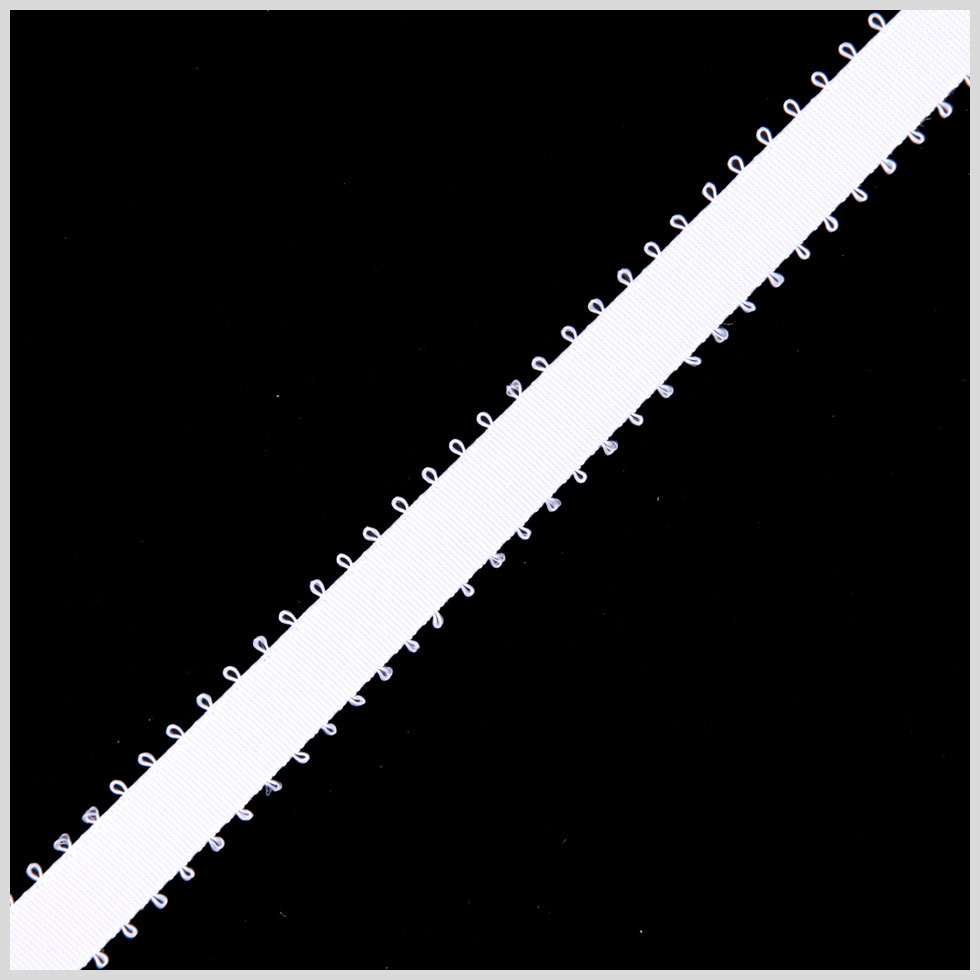 3/16 White Double Face Feather Edge Satin Ribbon