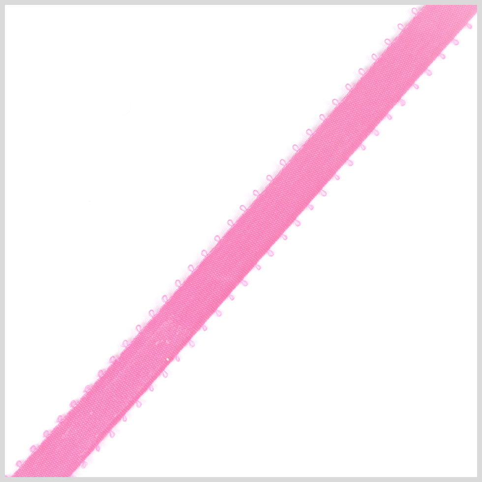 3/16 Hot Pink Double Face Feather Edge Satin Ribbon