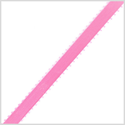 3/16 Hot Pink Double Face Feather Edge Satin Ribbon