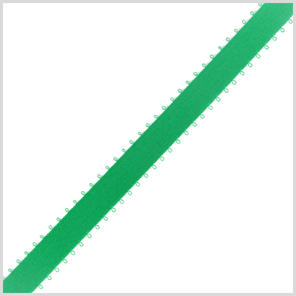 3/16 Emerald Double Face Feather Edge Satin Ribbon