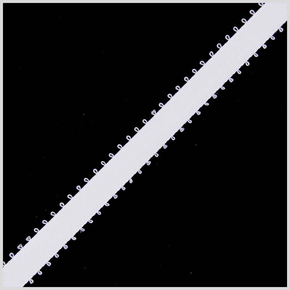 3/8 White Double Face Feather Edge Satin Ribbon