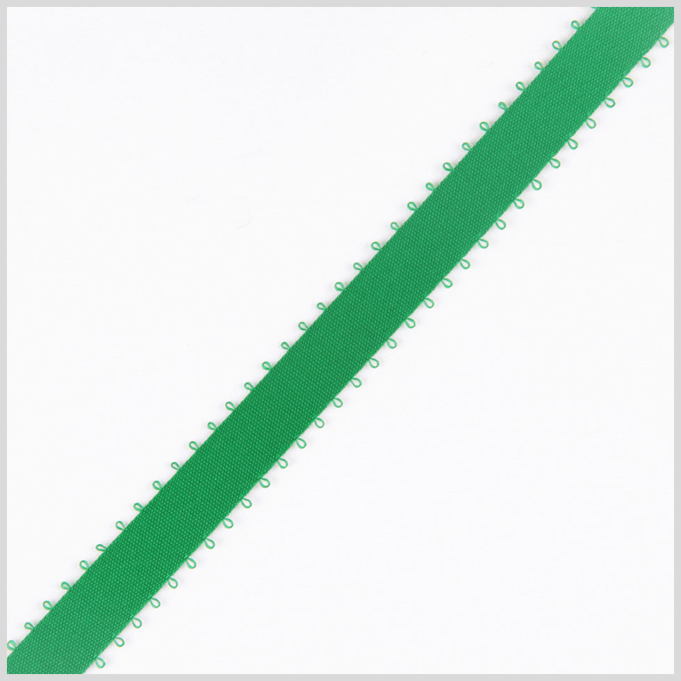 3/8 Emerald Double Face Feather Edge Satin Ribbon