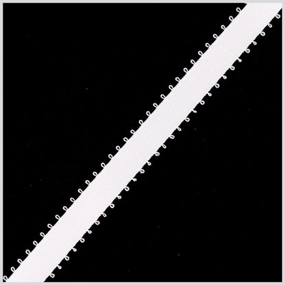 3/8 Ivory Double Face Feather Edge Satin Ribbon