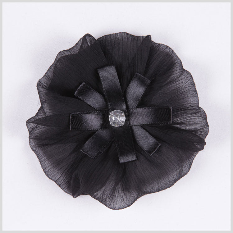 template--25130090922057__main-Black Organza Flower Pin