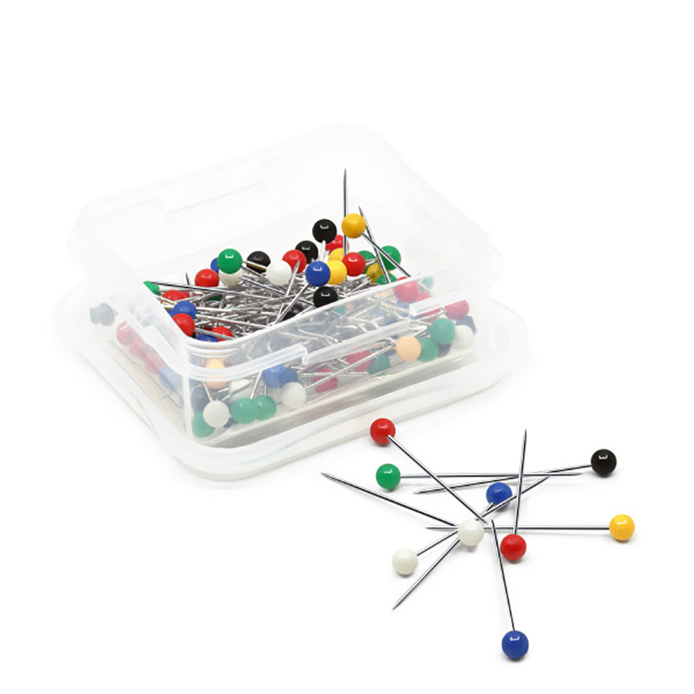 Dritz Ball Point Pins - 1.25" Assorted Colors - 100 ct - Folded