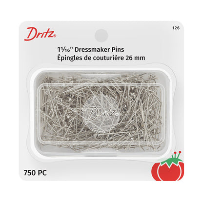 Dritz Dressmaker Pins - 1.0625" Nickel - 750 ct