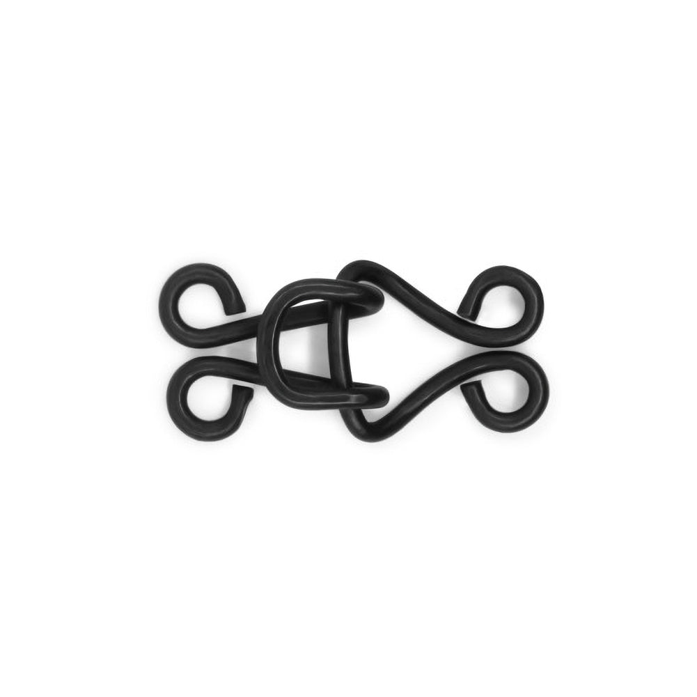 Dritz Coat Hooks & Eyes - Black - 4 Sets Detail