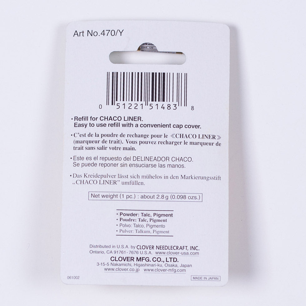 Clover Chaco Liner Refill - Yellow Detail