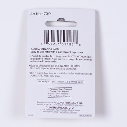 Clover Chaco Liner Refill - Yellow Detail