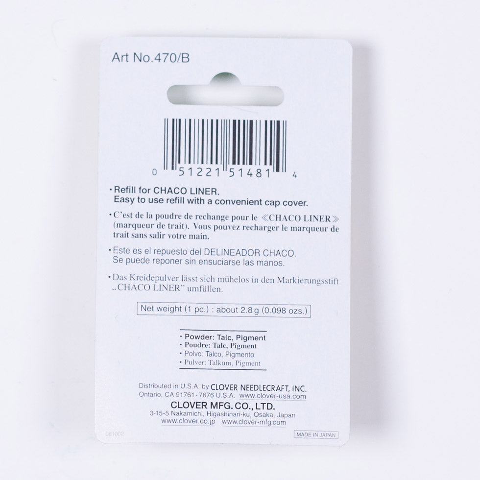 Clover Chaco Liner Refill - Blue Detail