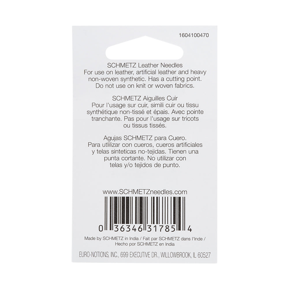Schmetz Leather Machine Needles - 100/16 - 5 ct