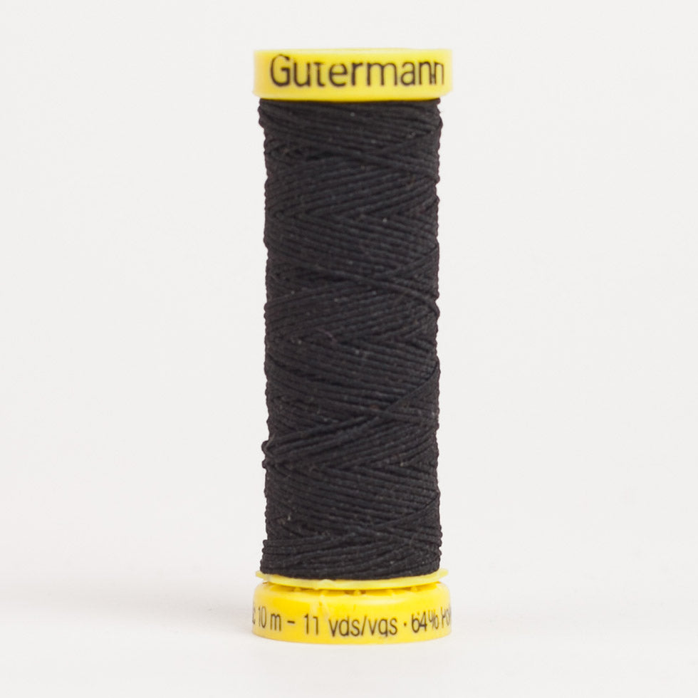 4017 Black 10m Gutermann Elastic Thread