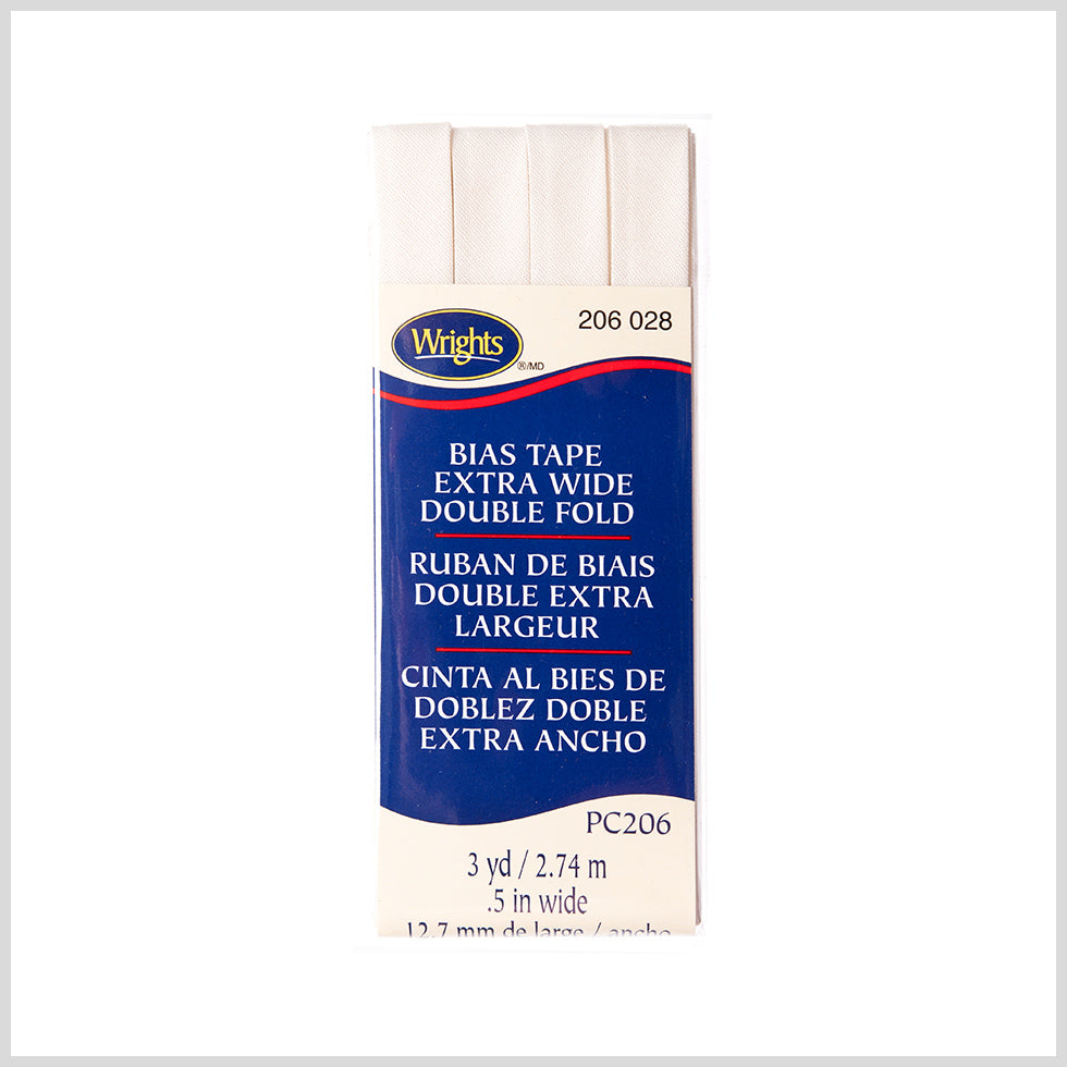 Wrights Oyster 1/2" Extra Wide Double Fold Bias Tape