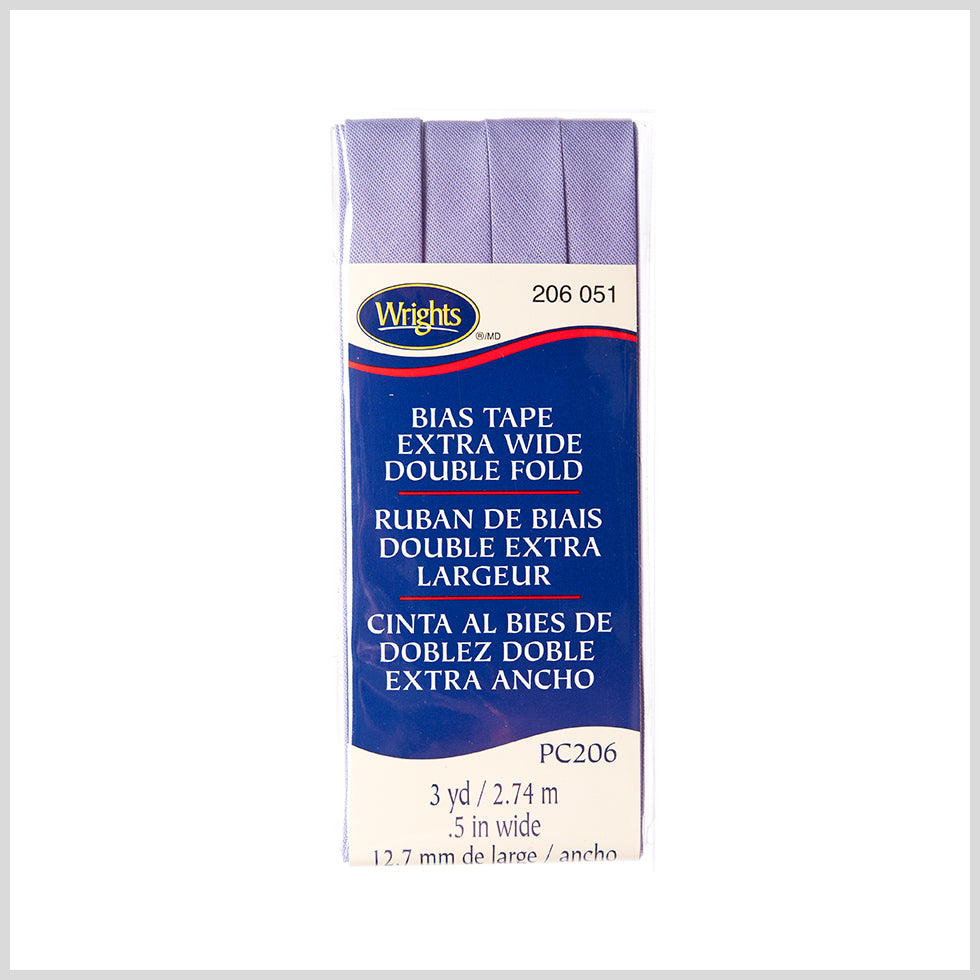 Wrights Lavender 1/2" Extra Wide Double Fold Bias Tape