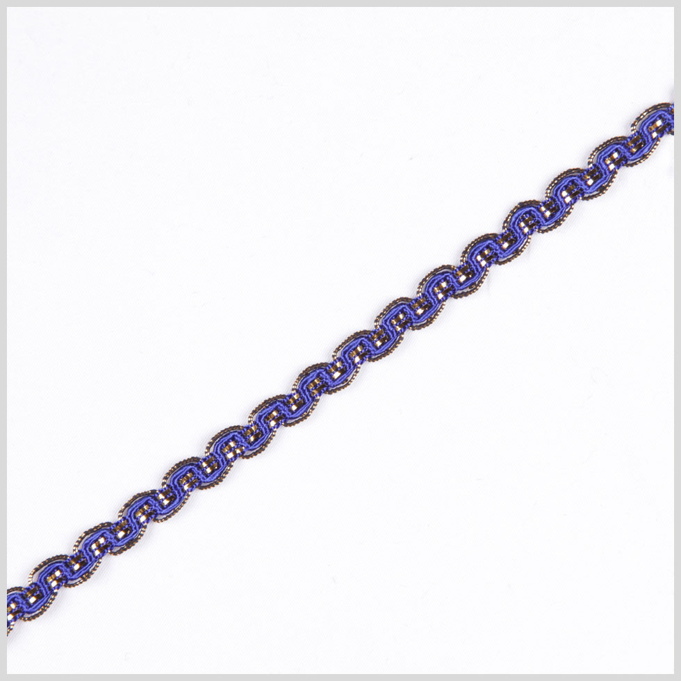 Royal/Gold Metallic Braid