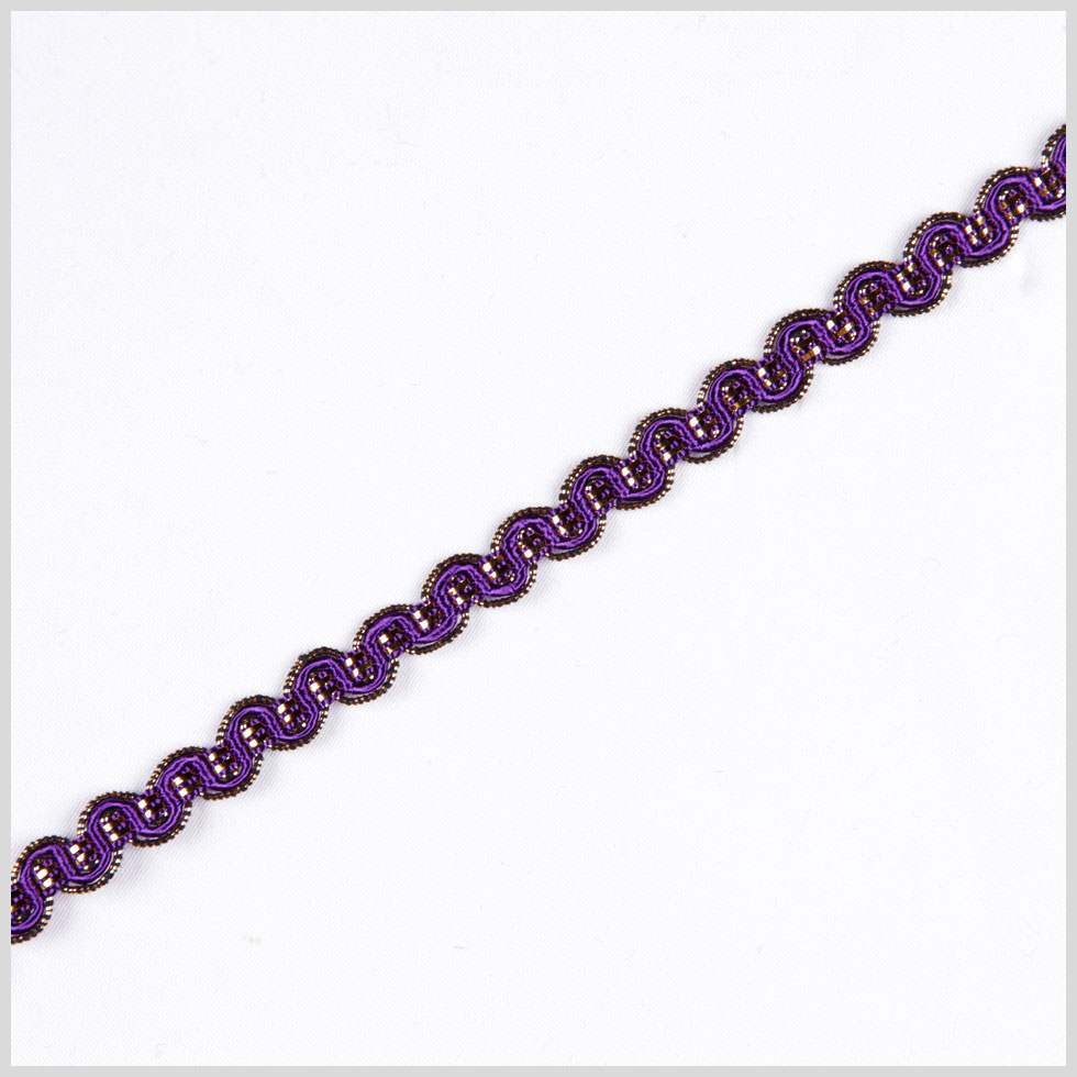 Purple/Gold Metallic Braid